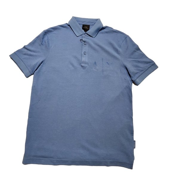 Armani Exchange‎ Men's Polo Shirt Short Sleeve Jersey Knit Eagle